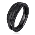 Steel Color Buckle + Leather Rope Total Length 20cm