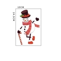 Detailed view of festive snowman Christmas switch wall sticker, dimensions 10x14.5cm - Type D 10*14.5cm Standing Snowman