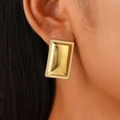 01 Cuadrado De Oro Real De 18k A-1335