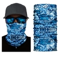 Seamless magic headband with blue graffiti pattern for outdoor cycling and skiing - S236 Blue Graffiti