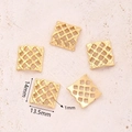 Hollow Rectangular Connector (gold)|3 Pcs/package / 14x13.5mm (wire Diameter:1mm)