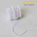 White 4mm pearl bead chain string for Christmas tree decoration and wedding DIY crafts - 4mm White Pearl Chain 10m