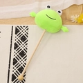 Cute green frog plush massage stick with wooden handle for back tapping relief - 35cm (Massage Stick) / Frog