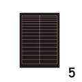 Japanese style black grid nail art sticker featuring heart and butterfly patterns No. 5 - US 12