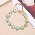 Bracelet Tournesol Bleu (or) | 1 Brin/paquet / 135 X 10 Mm (longueur : 180 + 50 Mm)