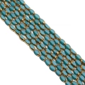 4x6mm 1mm Aperture Solid Blue 1 Pack Contains Approximately 50 Pieces.