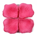 Artificial silk rose petals in bright pink finish for romantic wedding decoration - Rose Red (Approx. 100pcs)