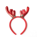Red Reindeer Antler Headband