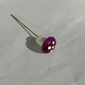 Deko-Schaumpilz in Violett mit weißen Punkten für Miniatur-Landschaften und Garten-Deko - Lila