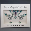 Face crystal stickers in a variety of colorful acrylic rhinestones for makeup art - 1069