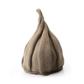 Bonnet tricoté pointu marron clair pour tout-petits avec texture tissée douce kaki - Khaki