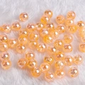 Transparent Orange AB / 6mm Diameter Approximately 2mm Aperture 100 Pieces/pack