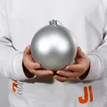 12cm Silver Matte Ball (1 Piece)