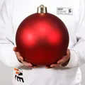 25cm Red Matte Ball (1 Piece)