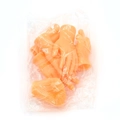 Orange rubber finger puppet set for cat massage in transparent packaging bag - 6-Piece Set