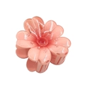 Translucent pink cherry blossom claw clip in shiny resin for elegant hairstyling - Colorful Sunflower Claw [Red]