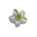 4cm glitter flower hair claw clip with pearlescent white and green gradient finish - Pearlescent Green