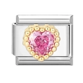 Roze Zirconia Hart / 1*09 Cm (voor Producten Die Niet Op Voorraad Zijn Neem Contact Op Met De Klantenservice Om Te Controleren Of Ze Beschikbaar Zijn)