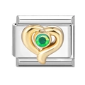 Klein Groen Diamanthart / 1*09 Cm (voor Producten Die Niet Op Voorraad Zijn Neem Contact Op Met De Klantenservice Om Te Controleren Of Ze Beschikbaar Zijn)