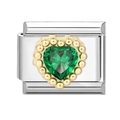Groen Zirkoon Hart / 1*09 Cm (voor Producten Die Niet Op Voorraad Zijn Neem Contact Op Met De Klantenservice Om Te Controleren Of Ze Beschikbaar Zijn)