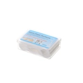 Portable pack of 50 white high-tension dental floss picks in a clear plastic box - 50 Pcs/Box