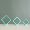 Azul Cielo; 9*9*2cm (¡sin Incluir La Base!)