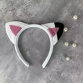 Orecchie Di Gatto Bianche Super Morbide Con Glitter