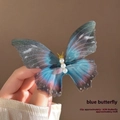 Blaue Schmetterlings-haarspangen