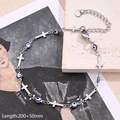 Bracelet Œil Croisé Bleu Arrondi (couleur Acier) | 1 Brin/paquet / Longueur : 200+50 Mm