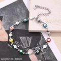 Bracelet Œil Rond En Forme De Cœur (couleur Acier) | 1 Brin/paquet / Longueur : 180+50 Mm