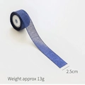 2.5cm blue glitter mesh ribbon for DIY Christmas bows and festive gift wrapping - 2.5cm Blue Glitter Mesh Ribbon (6 Yards)