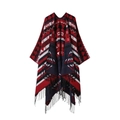 Colorful Argyle Tassels - Navy & Red
