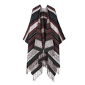 Ethnic Style Horizontal Stripes Green