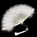 Dentelle À Plumes Simple Face Blanche