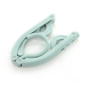 Portable folding clothes hanger in mint green color shown in its compact storage state - OPP Bag / Nordic Blue