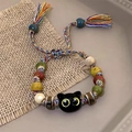 Colorful Cat-shaped Braided Bracelet