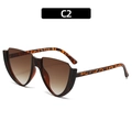 Occhiali da sole cat eye leopardati con lenti sfumate marroni modello C2 - Montatura Tartarugata Lenti Sfumate Marrone