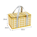 Yellow Plaid / 35×20×20h