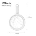 Colino fine a 120 mesh per latte di soia e succhi con manico ergonomico da 240 mm - 120 Mesh