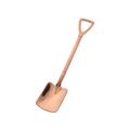 Creative spade-shaped stainless steel dessert spoon in a premium rose gold finish - Rose Gold Flat Shovel