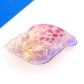 Pinza para el pelo de concha irisada de acrílico con degradado de colores - Concha Morada