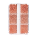 |6 Mini Sfere In Acciaio A Griglia# Oro Rosa