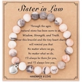 Pink Zebra Stone + Best Friend Card
