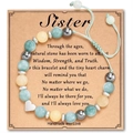 Amazonite + To My Sister Card