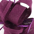 Elegant purple sinamay fascinator with decorative feathers for wedding parties - Purple