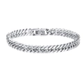 Steel Double Buckle / 8mm Width 21cm Bracelet