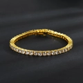 Oro (larghezza 4 Mm) | Bracciale 7 Pollici (lunghezza 18 Cm)