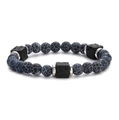 Weathered Black With Silver Spacers