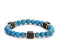 Blue Turquoise With Gold Spacers