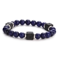 Dark Blue With Silver Spacers